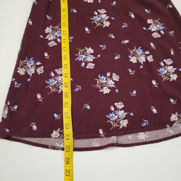 Urban Outfitters Rayanne y2k Printed floral Y2k Slip Dress Medium eggplant - Picture 6 of 8